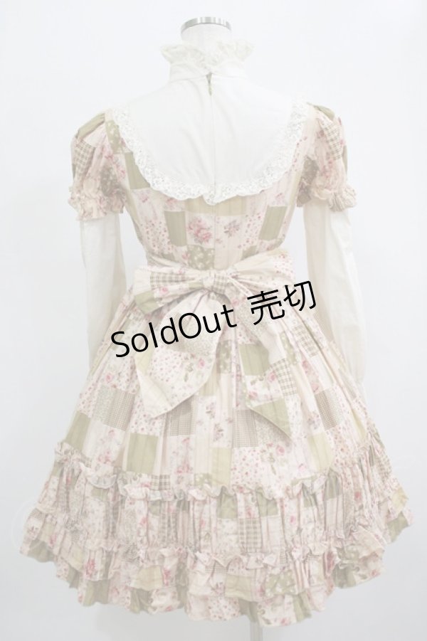 画像3: Pina sweetcollection / パッチワーク柄ワンピース Free 生成り H-25-12-19-013-LO-OP-NS-ZH (3)