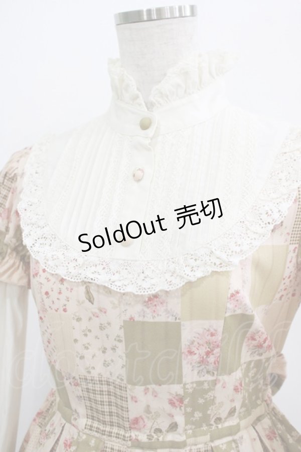 画像4: Pina sweetcollection / パッチワーク柄ワンピース Free 生成り H-25-12-19-013-LO-OP-NS-ZH (4)