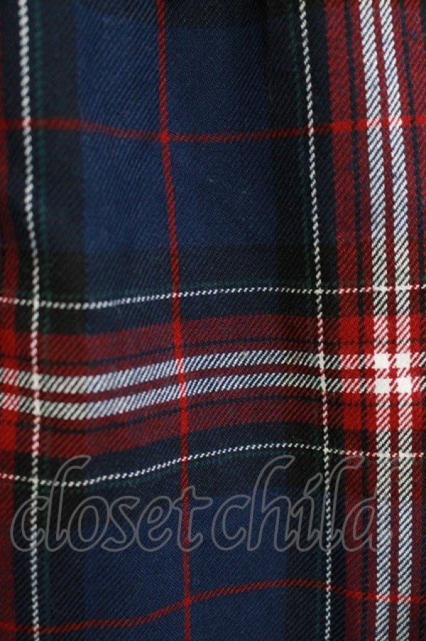 画像4: Ank Rouge / チェックハートフリルジャンパースカート M ネイビー H-25-12-19-016-CA-OP-NS-ZH (4)