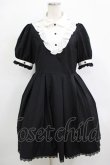 画像1: LALAJK（海外ロリータブランド） / Vフリルワンピース XL ブラック H-25-12-19-017-PU-OP-NS-ZH (1)