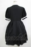 画像3: LALAJK（海外ロリータブランド） / Vフリルワンピース XL ブラック H-25-12-19-017-PU-OP-NS-ZH (3)