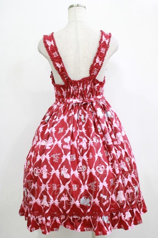 画像3: BABY,THE STARS SHINE BRIGHT / うさくみゃちゃんのおしゃれスウィートタイム柄ベビードールジャンパースカート Free エンジ H-25-12-19-018-BA-OP-NS-ZH (3)