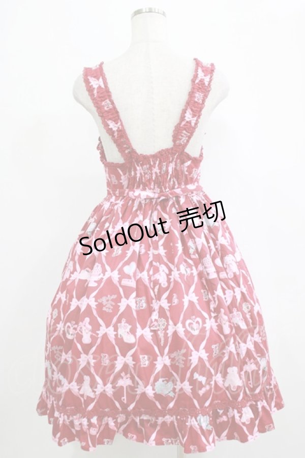 画像3: BABY,THE STARS SHINE BRIGHT / うさくみゃちゃんのおしゃれスウィートタイム柄ベビードールジャンパースカート Free エンジ H-25-12-19-018-BA-OP-NS-ZH (3)