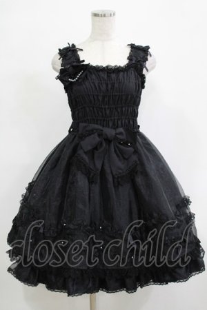 画像: Angelic Pretty / フェアリープリンセスSetのジャンパースカート Free ブラック H-25-12-19-020-AP-OP-NS-ZH