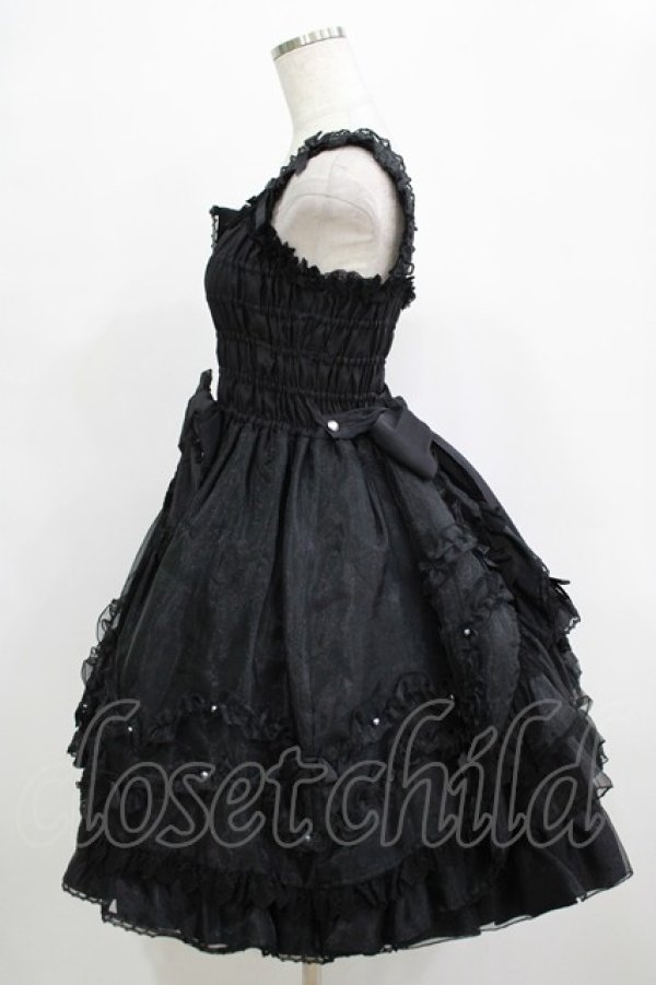 画像2: Angelic Pretty / フェアリープリンセスSetのジャンパースカート Free ブラック H-25-12-19-020-AP-OP-NS-ZH (2)