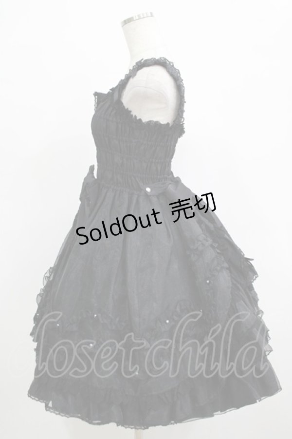 画像2: Angelic Pretty / フェアリープリンセスSetのジャンパースカート Free ブラック H-25-12-19-020-AP-OP-NS-ZH (2)
