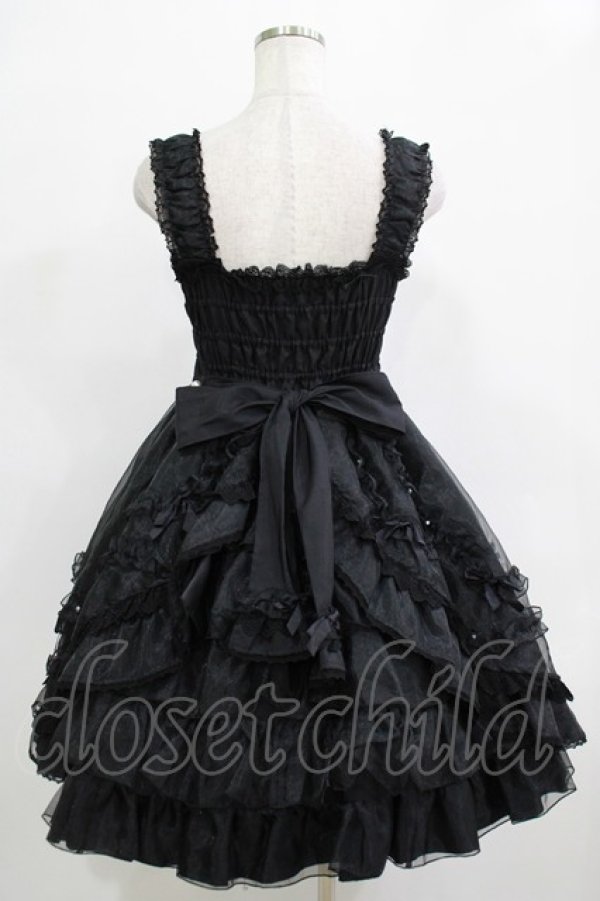 画像3: Angelic Pretty / フェアリープリンセスSetのジャンパースカート Free ブラック H-25-12-19-020-AP-OP-NS-ZH (3)