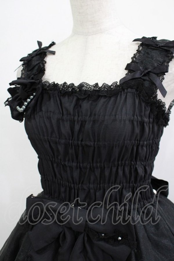 画像4: Angelic Pretty / フェアリープリンセスSetのジャンパースカート Free ブラック H-25-12-19-020-AP-OP-NS-ZH (4)