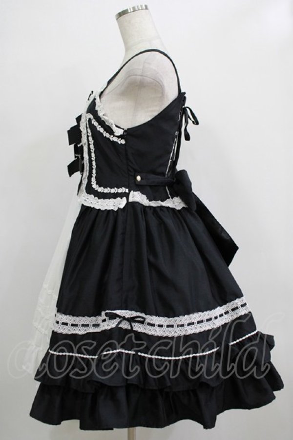 画像2: BABY,THE STARS SHINE BRIGHT / confiserieジャンパースカート Free ブラック H-25-12-19-023-BA-OP-NS-ZH (2)