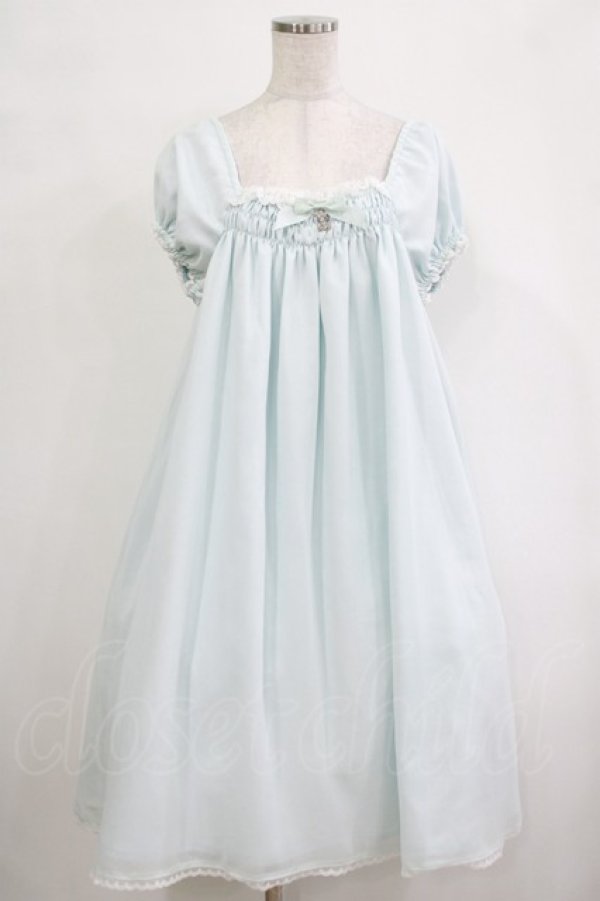 画像1: ALICE and the PIRATES / Nighty nightミニ袖ジャンパースカート Free サックス H-25-12-19-024-PA-OP-NS-ZH (1)