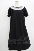画像1: m petit by misako / レース襟カットワンピース M ブラック H-25-12-20-020-LO-OP-NS-ZH (1)