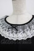 画像4: m petit by misako / レース襟カットワンピース M ブラック H-25-12-20-020-LO-OP-NS-ZH (4)