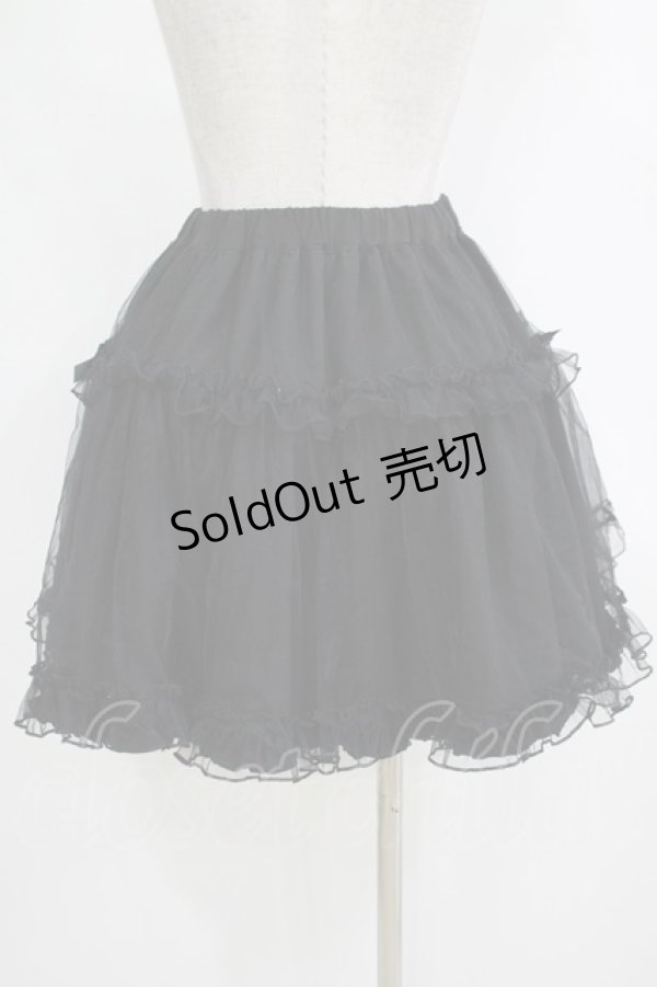 画像3: Amavel / ボリュームチュールスカート Free ブラック H-25-12-20-024-CA-SK-NS-ZH (3)