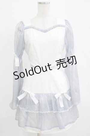 画像: Jamie エーエヌケー / フレアスリーブウエスト開きワンピース M オフ/サックス H-25-12-20-026-LO-OP-NS-ZH