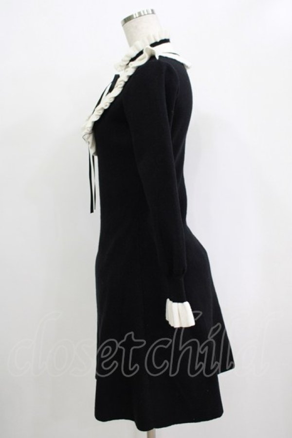 画像2: Bubbles / ニットワンピース Free ブラック H-25-12-20-028-CA-OP-NS-ZH (2)