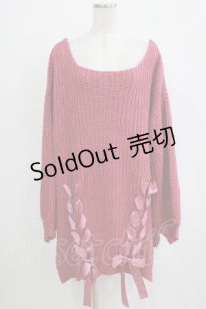 画像: Ank Rouge / スピンドルニット M ピンク H-25-12-20-034-CA-TO-NS-ZH