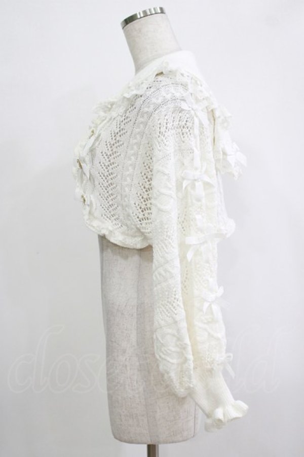 画像2: LIZ LISA / クロップド透かしセーラーカーディガン Free オフ H-25-12-20-038-LO-TO-NS-ZH (2)