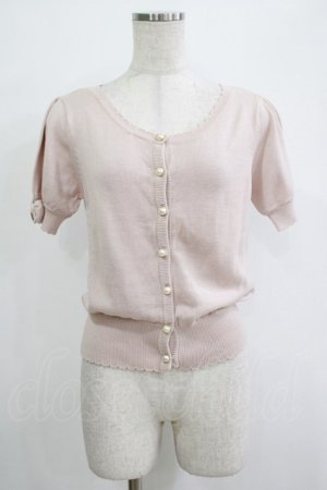 画像: Ank Rouge / リボンカーディガン M ピンク H-25-12-20-039-CA-TO-NS-ZH