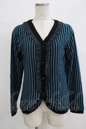 画像: axes femme / ストライプトップス M グリーン H-25-12-20-041-AX-TO-NS-ZH