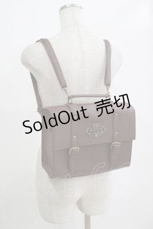 画像: Kurumi Collaboration / CLK*カギアナバッグ　鍵穴サッチェルバッグ  ボルドー H-25-12-20-042-GO-BG-NS-ZH