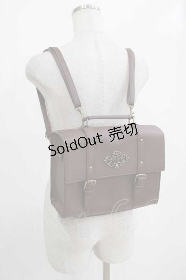 画像1: Kurumi Collaboration / CLK*カギアナバッグ　鍵穴サッチェルバッグ  ボルドー H-25-12-20-042-GO-BG-NS-ZH (1)