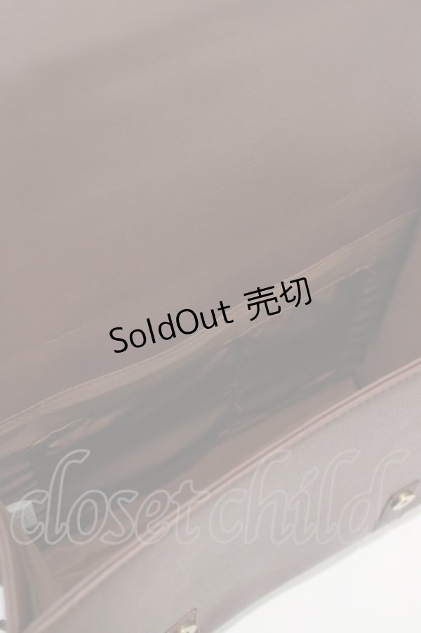 画像3: Kurumi Collaboration / CLK*カギアナバッグ　鍵穴サッチェルバッグ  ボルドー H-25-12-20-042-GO-BG-NS-ZH (3)