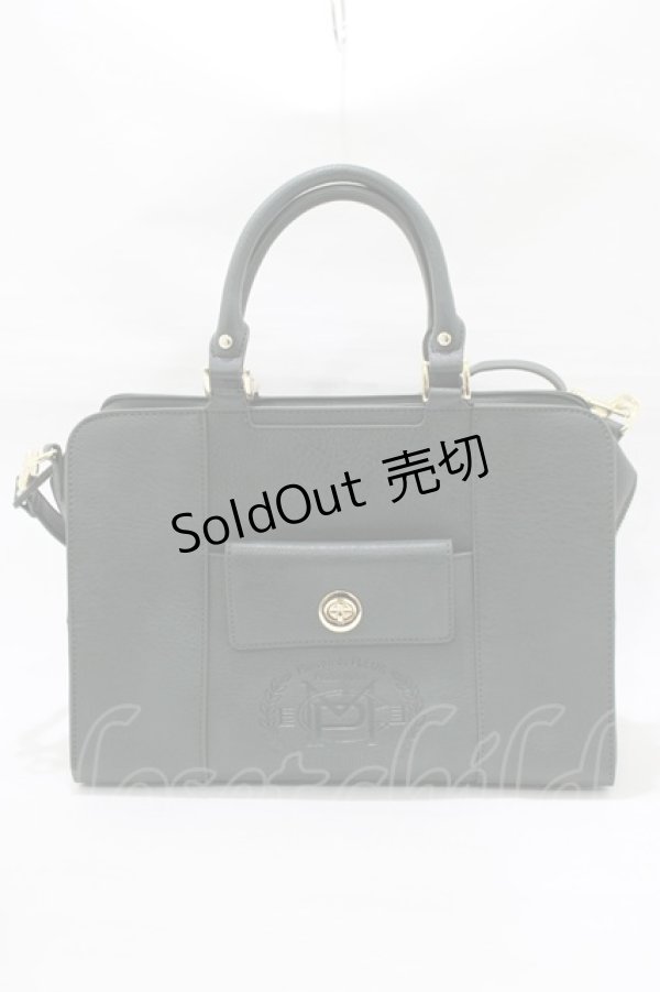 画像2: Maison de FLEUR Petite Robe canone / 列車に飛び乗るボストンバッグ  グリーン H-25-12-20-043-EL-BG-NS-ZH (2)