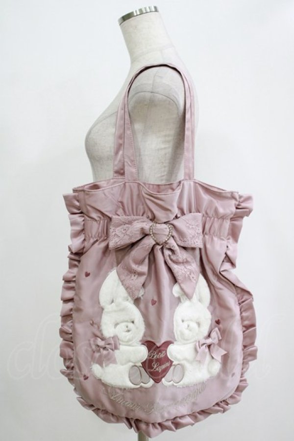 画像1: LIZ LISA / Petits Lapins リボントートバッグ  ピンク H-25-12-20-045-LO-BG-NS-ZH (1)