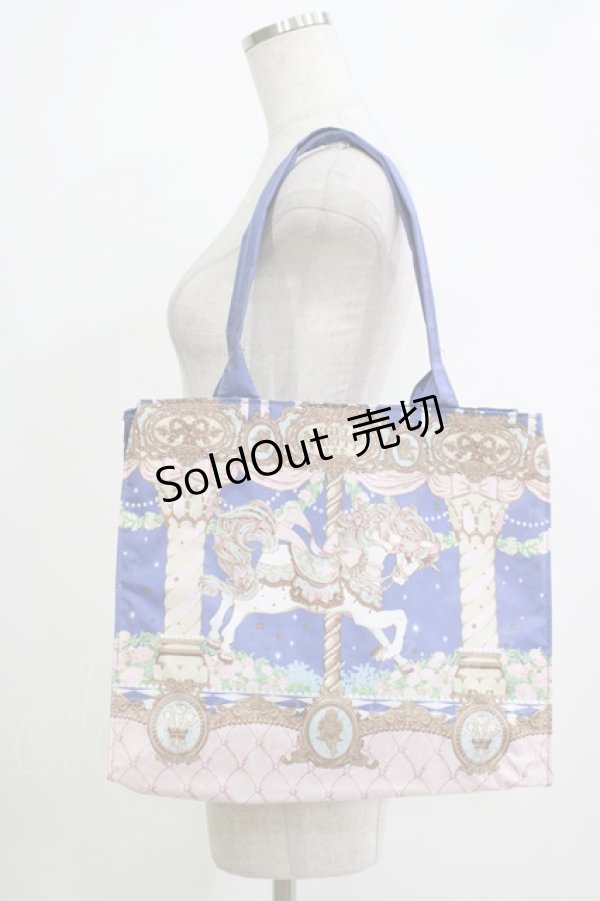 画像1: Angelic Pretty / Day Dream Carnival トート  ブルー H-25-12-20-046-AP-BG-NS-ZH (1)
