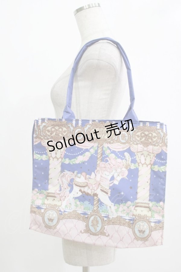 画像2: Angelic Pretty / Day Dream Carnival トート  ブルー H-25-12-20-046-AP-BG-NS-ZH (2)