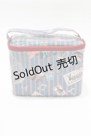 画像: ALICE and the PIRATES / Teufel von Hameln柄バニティポーチ  サファイア(ブルー) H-25-12-20-053-PA-ZA-NS-ZH