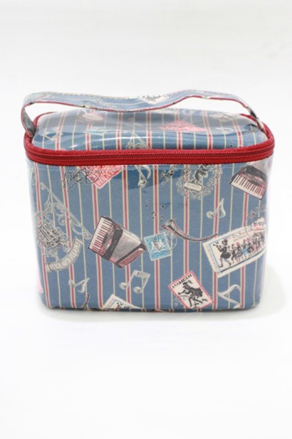 画像1: ALICE and the PIRATES / Teufel von Hameln柄バニティポーチ  サファイア(ブルー) H-25-12-20-053-PA-ZA-NS-ZH (1)