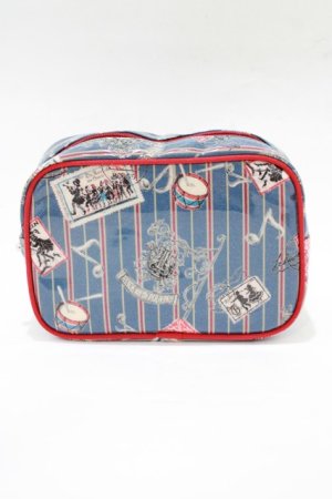 画像: ALICE and the PIRATES / Teufel von Hameln柄ポーチ  サファイア(ブルー) H-25-12-20-054-PA-ZA-NS-ZH