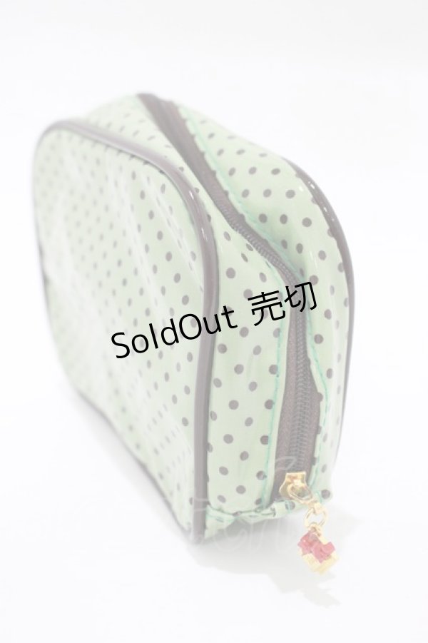 画像2: BABY,THE STARS SHINE BRIGHT / ドットリボンデコレーションポーチ  ミント H-25-12-20-055-BA-ZA-NS-ZH (2)