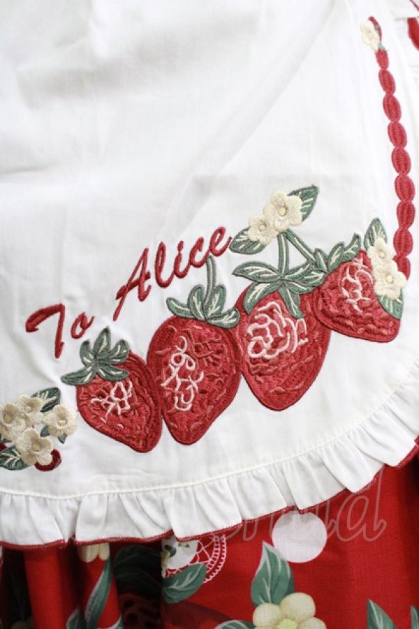 画像6: To Alice / 摘みたていちごのワンピース M レッド H-25-12-20-005-LO-OP-NS-ZH (6)