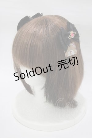 画像: Amavel / Magical RIBBON Wリボンクリップ  ブラック H-25-12-20-069-CA-AC-NS-ZH