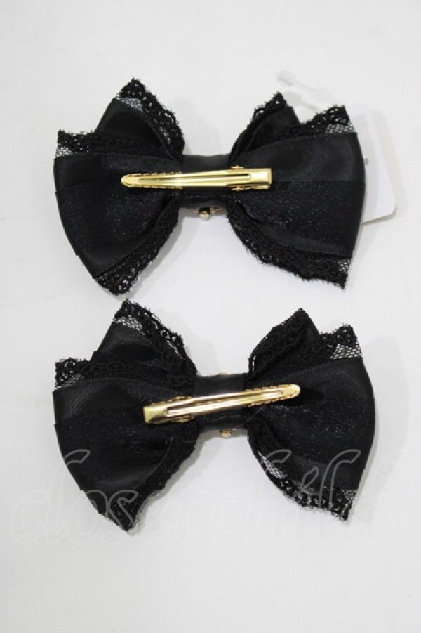 画像3: Amavel / Magical RIBBON Wリボンクリップ  ブラック H-25-12-20-069-CA-AC-NS-ZH (3)