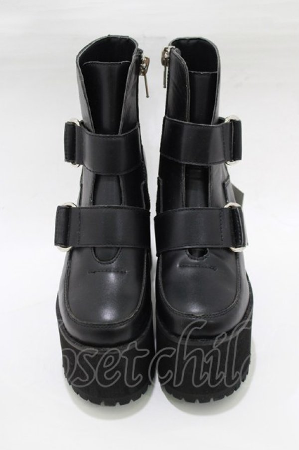 画像1: Bubbles / ブーツ 37/23.0cm〜23.5cm ブラック H-25-12-20-077-CA-SH-NS-ZH (1)