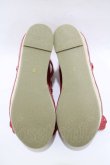 画像4: axes femme kawaii / スカラップ木底風シューズ S(22.5cm) レッド H-25-12-20-078-AX-SH-NS-ZH (4)