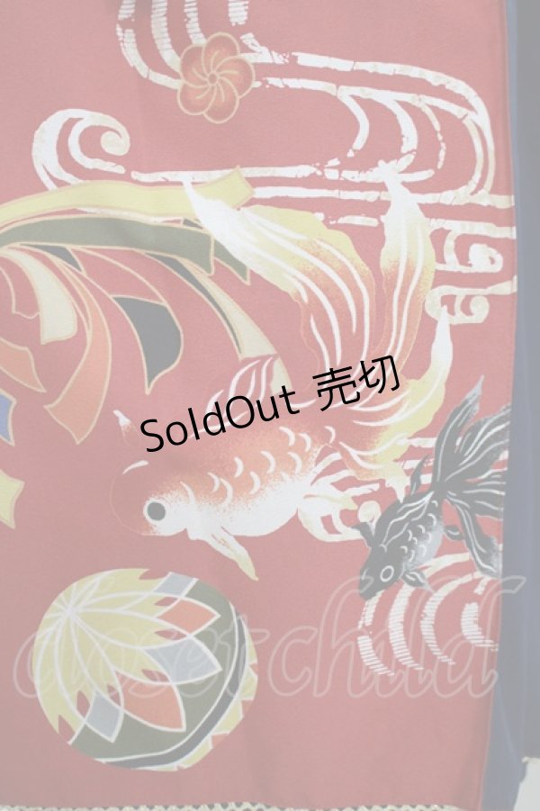 画像4: metamorphose / 乙女の白昼夢タックジャンパースカート Free 赤系 H-25-12-20-006-ME-OP-NS-ZH (4)