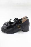 画像2: metamorphose / リボンストラップシューズ L/〜24.5cm ブラック H-25-12-20-079-ME-SH-NS-ZH (2)