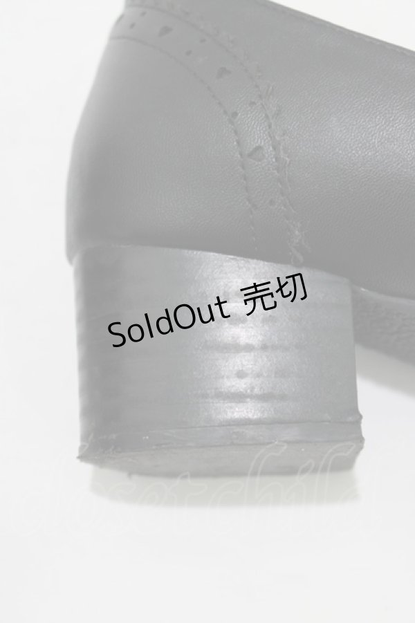 画像6: metamorphose / リボンストラップシューズ L/〜24.5cm ブラック H-25-12-20-079-ME-SH-NS-ZH (6)