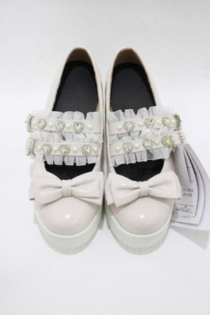 画像: Lovely Tency / 眞白ありすコラボ/TT*MA2ベルトリボンシューズ M ピンク H-25-12-20-081-GO-SH-NS-ZH