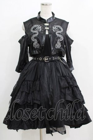 画像: Cat Highness（海外ロリータブランド） / ジャンパースカートセット M ブラック H-25-12-20-008-PU-OP-NS-ZH