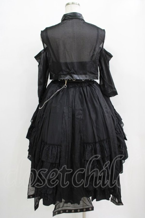 画像3: Cat Highness（海外ロリータブランド） / ジャンパースカートセット M ブラック H-25-12-20-008-PU-OP-NS-ZH (3)