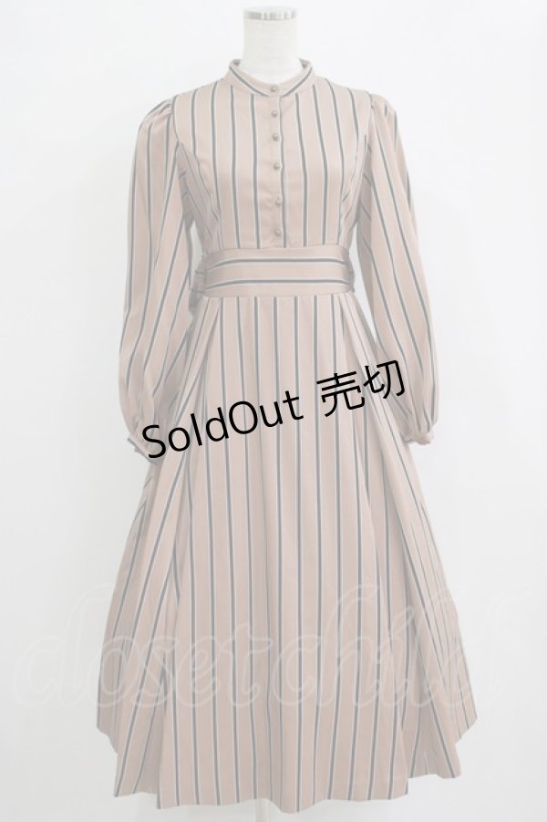 画像1: Maison de FLEUR Petite Robe canone / ニナのお茶会ワンピース S Beige H-25-12-20-011-EL-OP-NS-ZH (1)