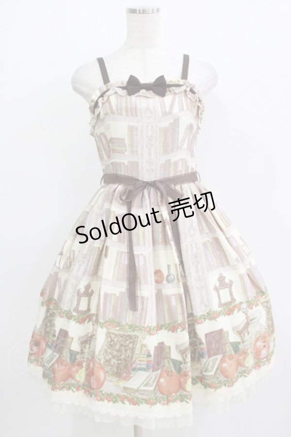 画像1: ALICE and the PIRATES / Wicked Queen's poison cellar柄ジャンパースカートI Free 生成り H-25-12-20-002-PA-OP-NS-ZH (1)