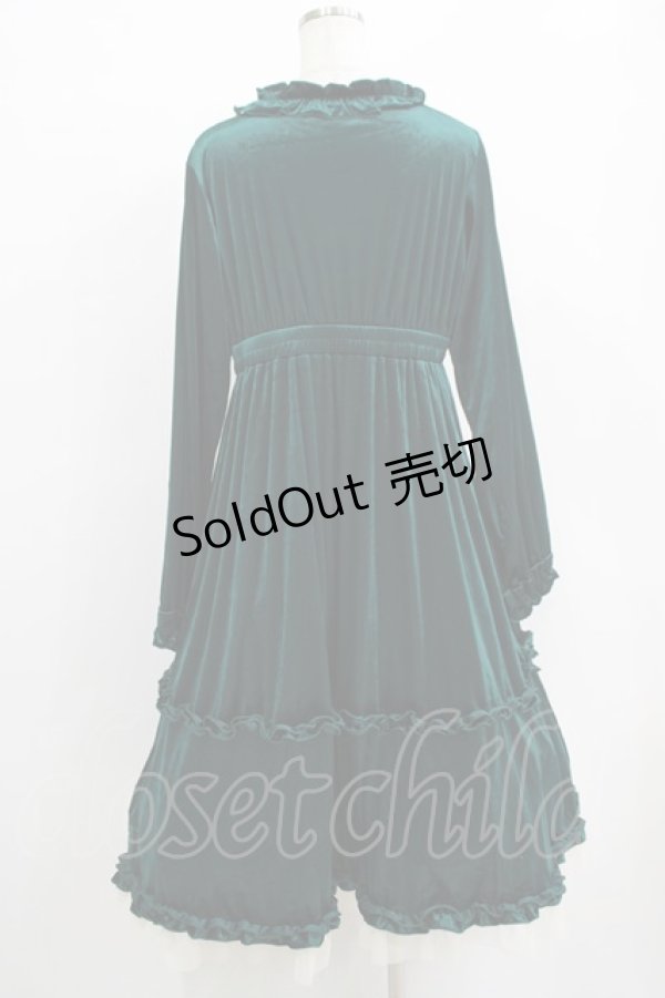 画像3: virally / TT*HOSベロア2WAY M グリーン H-25-12-20-012-PU-OP-NS-ZH (3)