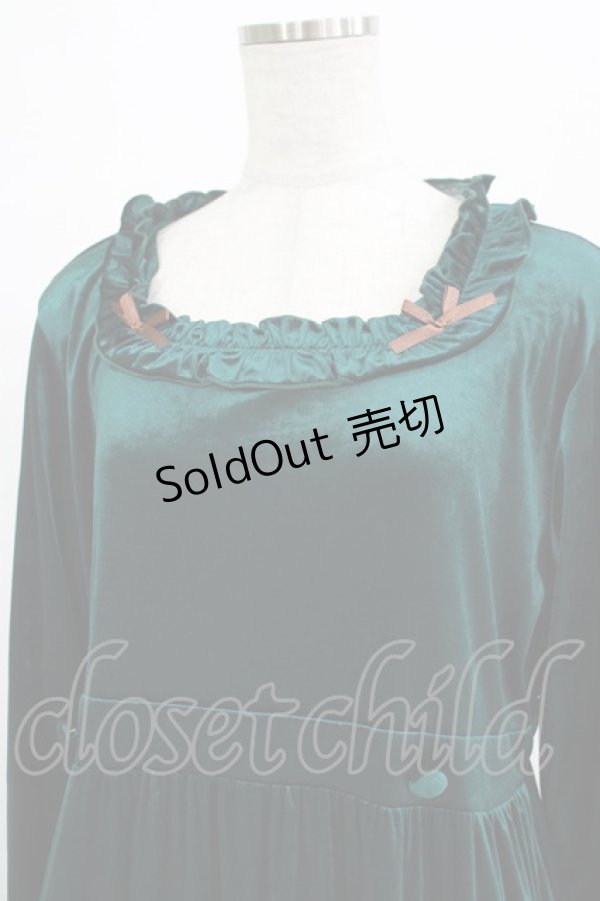 画像4: virally / TT*HOSベロア2WAY M グリーン H-25-12-20-012-PU-OP-NS-ZH (4)