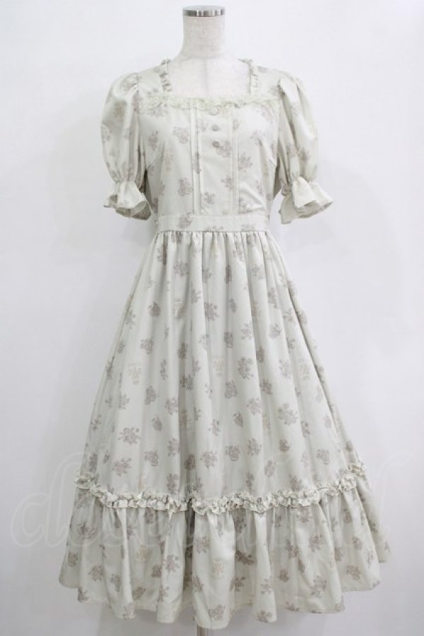 画像1: m petit by misako / AOKハナガラスクエアワンピース M アイボリー H-25-12-20-013-LO-OP-NS-ZH (1)